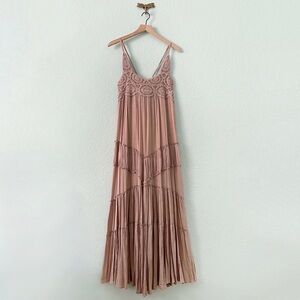 NWOT•Sweet Lovely•Boho Crochet Maxi Sundress